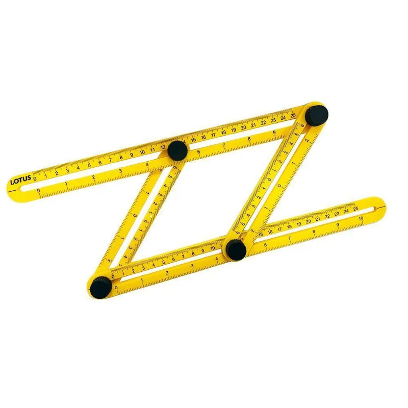 Esquadro Ajustável Em Abs Com 4 Partes Ajustáveis