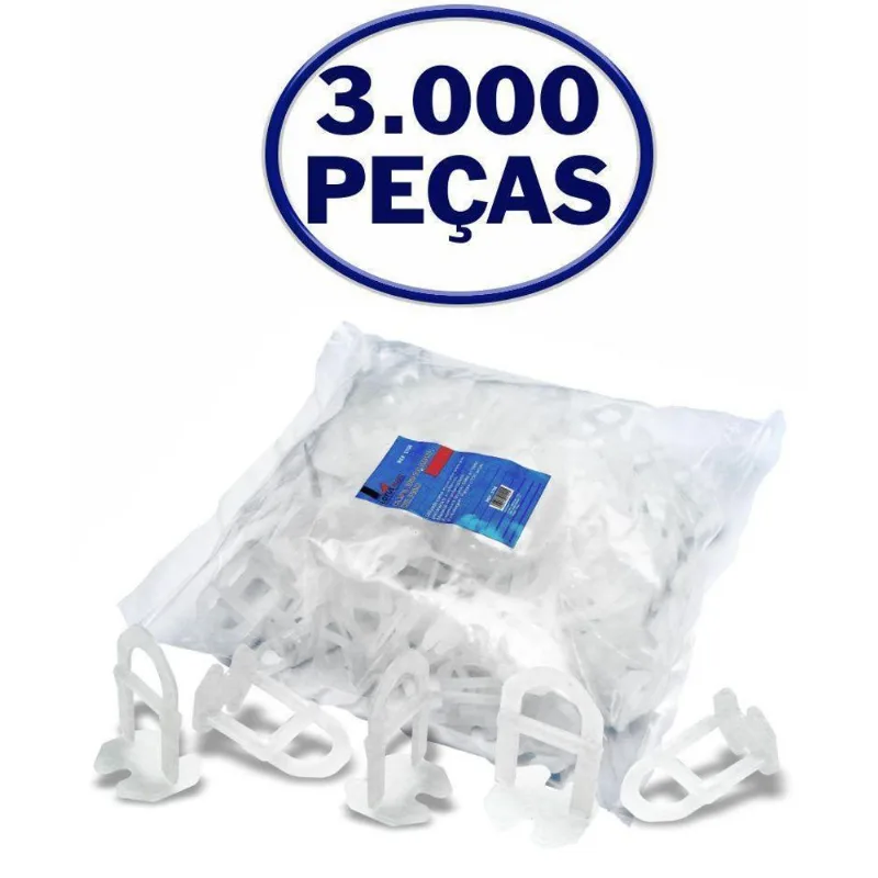 Clips Espaçador/nivelador De Piso 1.0mm C/3000 Lotus