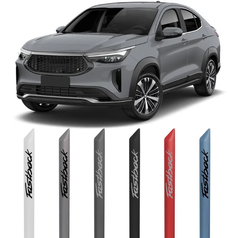 Jogo Friso Lateral Pintado Fastback 2022 Em Diante Preto Vul