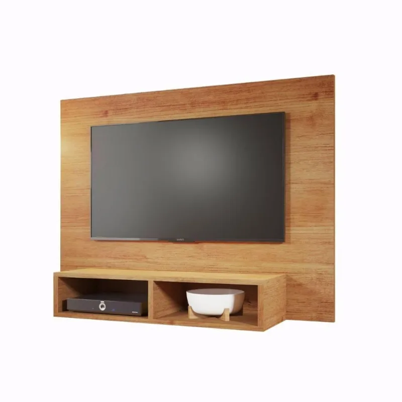 Painel Para Tv Até 43 Polegadas Com Nicho Jazz Mel 120cm - viero móveis - Móveis
