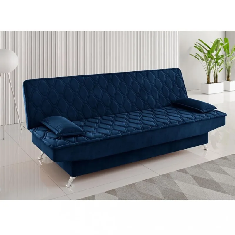 Sofá Cama 183cm Veludo Everest Viero - Não Disponível - Móveis