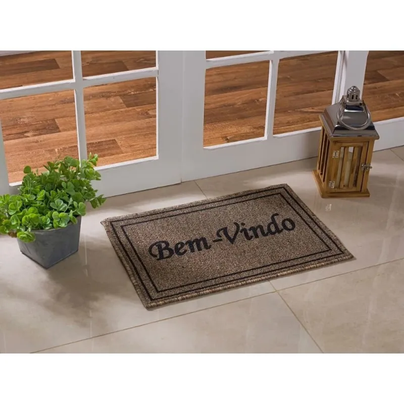 Tapete 40X60 Detroit Bem Vindo Bege Oasis - Oasis