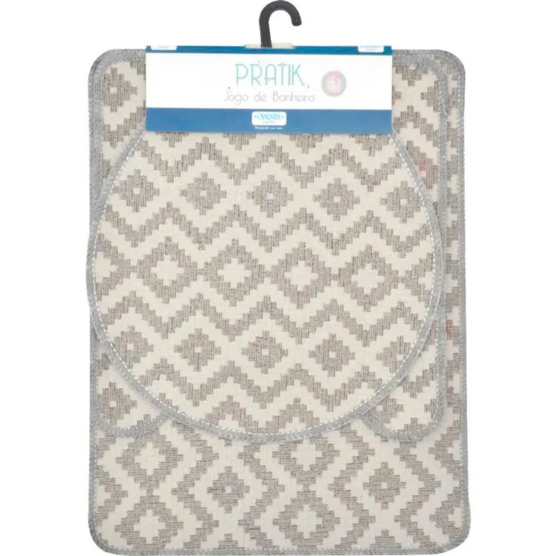 Kit Banheiro Oasis Pratik Sortido 3 pcs