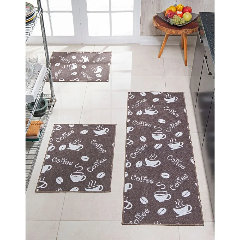 Kit Cozinha 3 Peças Pratik Coffee Oasis