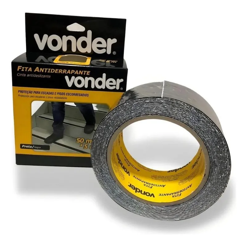 Fita Antiderrapante Lixa Para Pisos Escorregadios 5m X 50mm