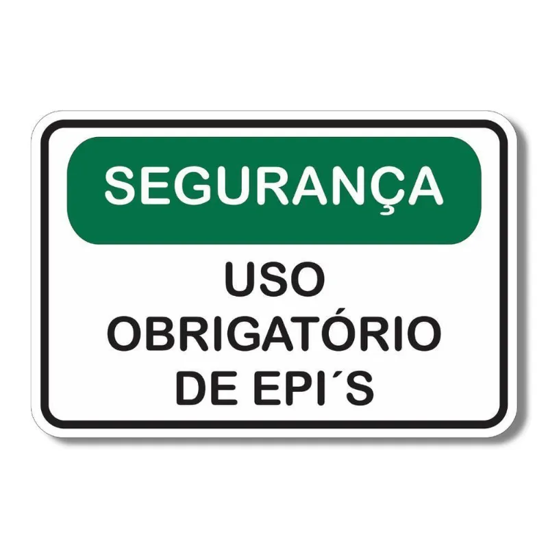 Placa De Sinalização Segurança Uso Obrigatório Epis 20x30 Cm - OUTRAS - Agro