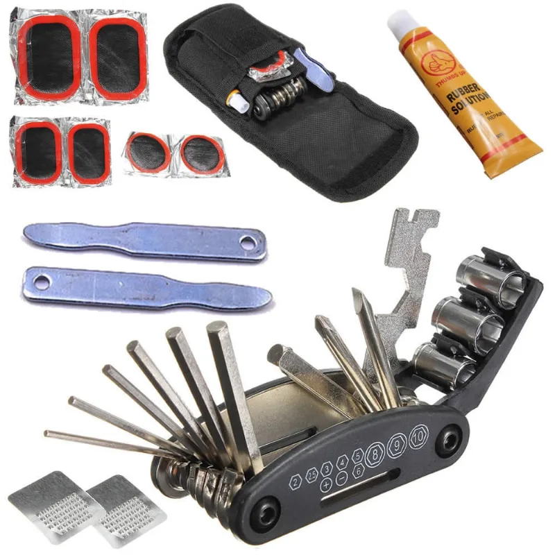 Kit Ferramenta Bicicleta Chaves Bike Remendo Reparo Novo