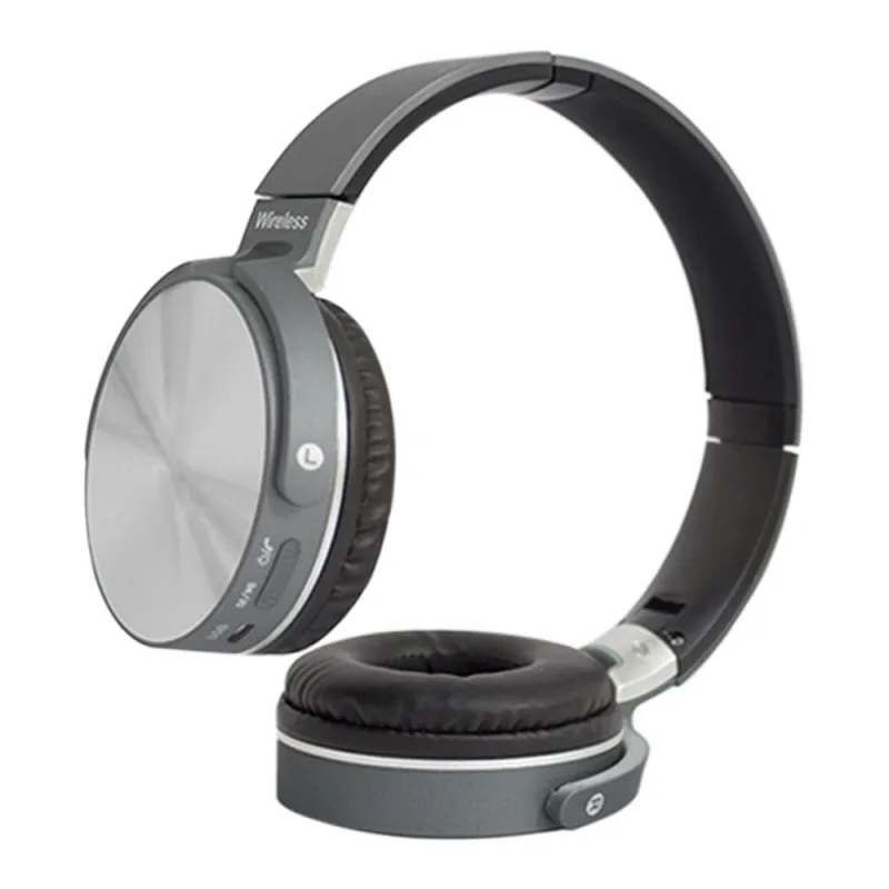 Fone De Ouvido Wireless Bluetooth Headset Microfone Cinza - Não Disponível - Computadores E Informática