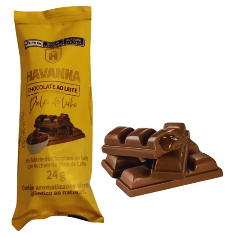 Chocolate Havanna Ao Leite Com Recheio De Doce De Leite 24g - Não Informado - Mercearia