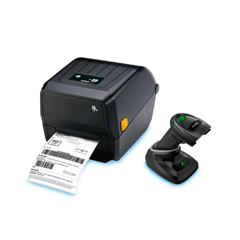 Kit Zebra Leitor Ds2278 2D + Impressora ZD230 Ethernet