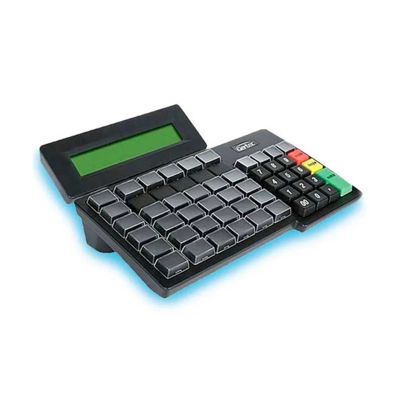 Teclado programável Gertec tec 55 preto USB Display