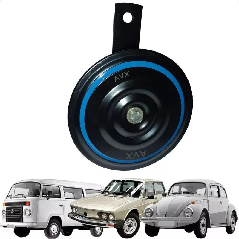 Buzina Fusca Brasilia Kombi Bi-bi 12v 2 Terminais 92mm.