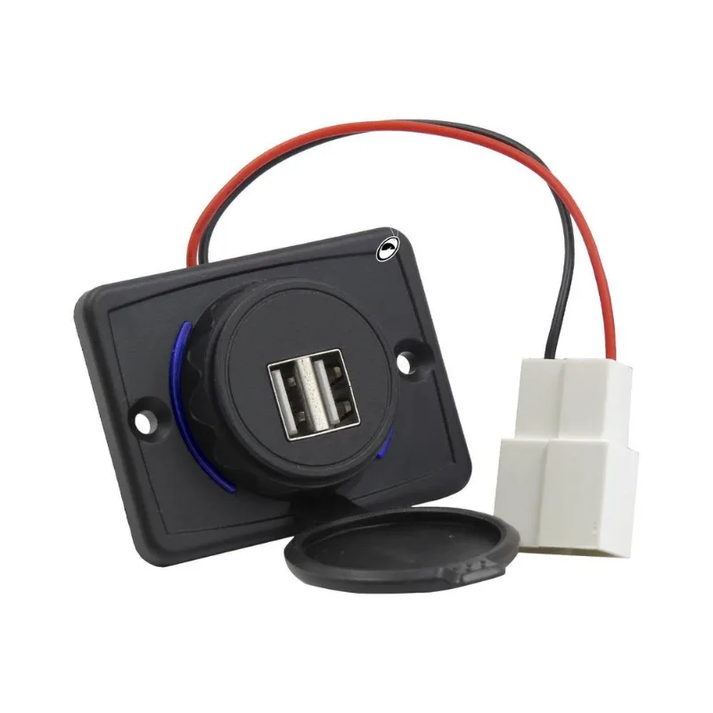 Carregador Tomada Usb Dupla Automotivo Orbe 9v A 36v Entrada