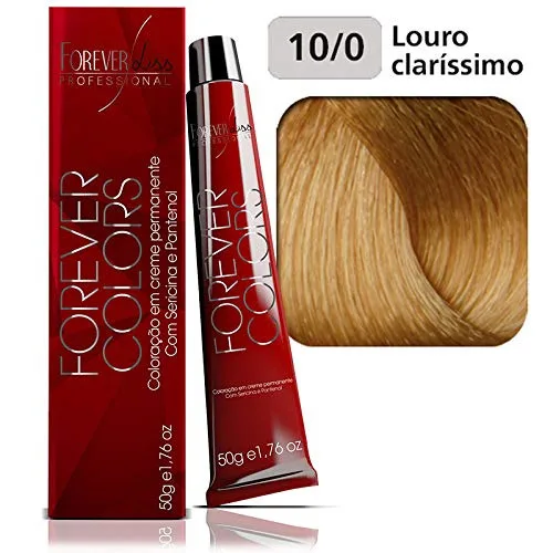 Tintura Forever Colors Louro Clarissimo 10.0 50g - FOREVER LISS - Higiene E Beleza