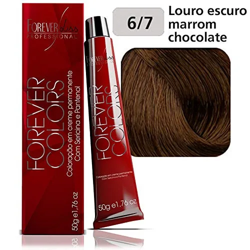 Tintura Forever Colors Louro Esc Marrom Choc 6.7 50g - FOREVER LISS - Higiene E Beleza