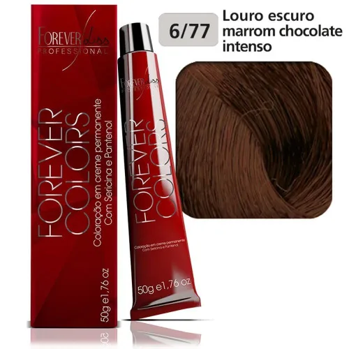 Tintura Forever Colors Louro Esc Marrom 6.77 50g - FOREVER
