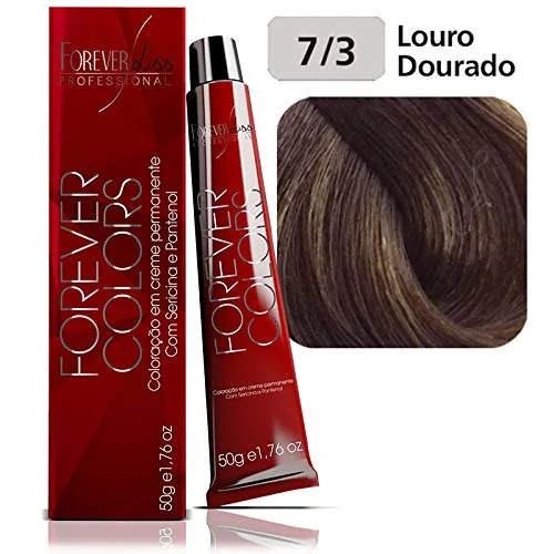 Tintura Forever Colors Louro Dourado 7.3 50g - FOREVER LISS - Higiene E Beleza