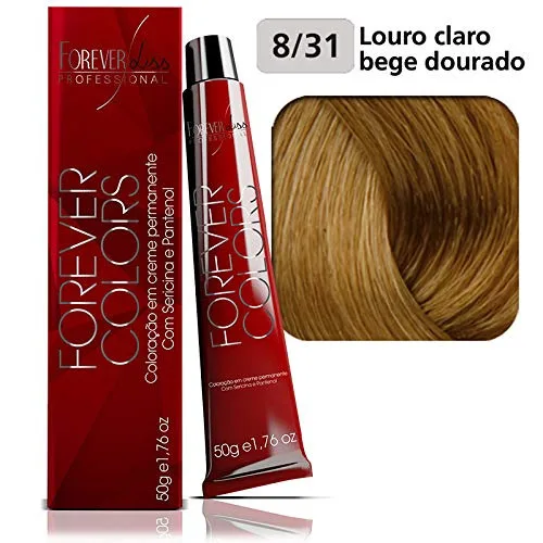 Tintura Forever Colors Louro Claro Beg Dou 8.31 50g - FOREVER LISS - Higiene E Beleza