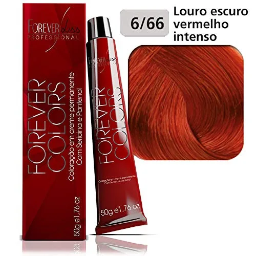 Tintura Forever Colors Louro Esc Verm Int 6.66 50g - FOREVER LISS