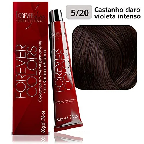 Tintura Forever Colors Cast Claro Violeta 5.20 50g - FOREVER LISS