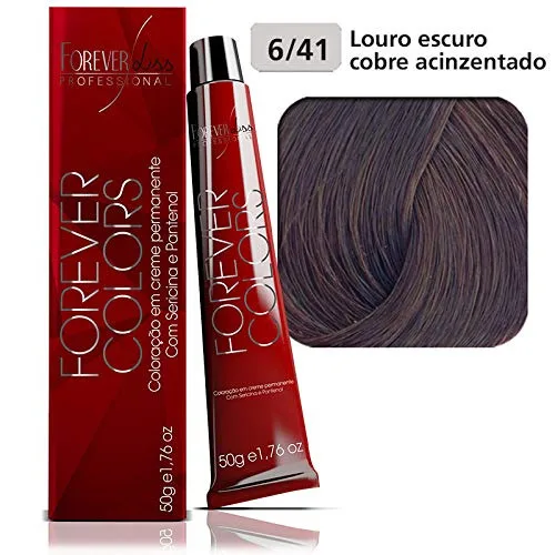 Tintura Forever Colors Louro Esc Cob Aciz 6.41 50g - FOREVER LISS - Higiene E Beleza