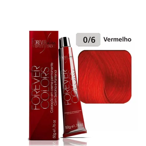 Tintura Forever Colors Vermelho 0.6 50g - FOREVER - Higiene E Beleza