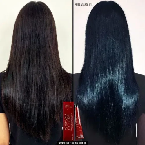 Tintura Forever Colors Preto Azulado 1.11 50g - FOREVER LISS - Higiene E Beleza