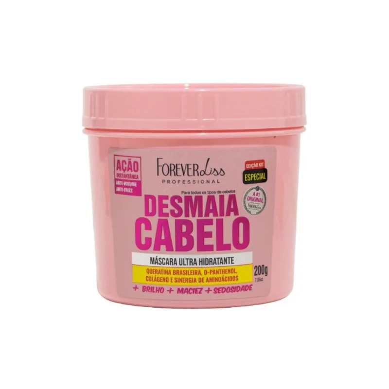 Máscara Capilar Forever Liss Desmaia Cabelo 200 g - Forever Liss - Máscara Para Cabelo