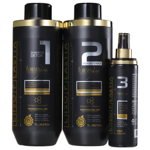 FOREVER LISS KIT LISSPLASTIA SHAMP SELAGEM FLUIDO - Não Informado - Higiene E Perfumaria