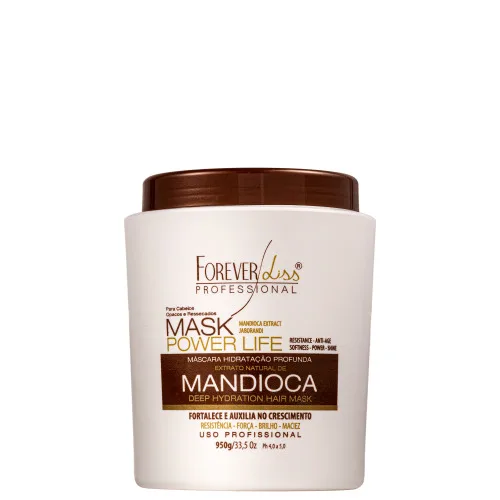 CREME MASCARA TRATAMENTO FOREVER LISS POWER LIFE MANDIOCA 950G - FOREVER LISS