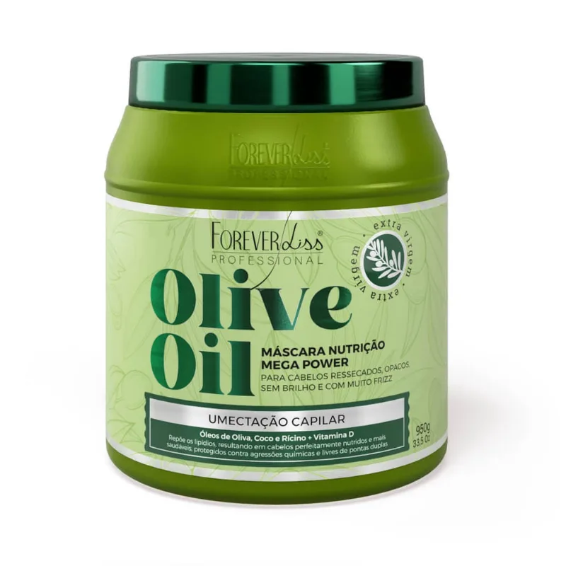 Máscara De Umectação Capilar Olive Oil 950G Forever Liss