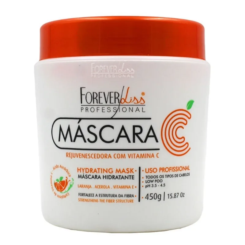 Máscara Capilar De Tratamento Forever Liss Vitamina C 450g