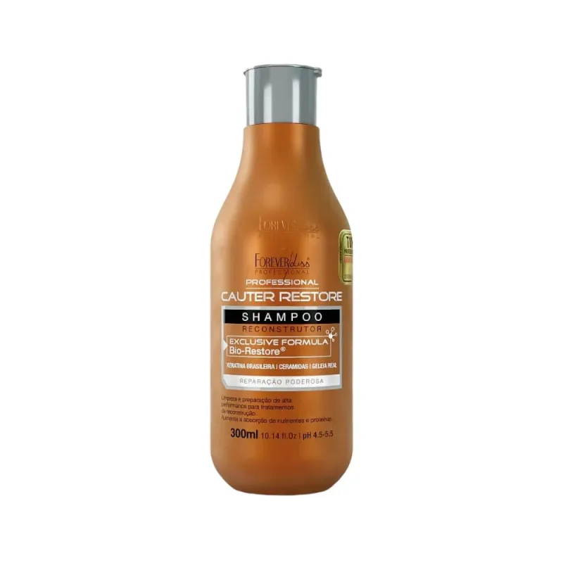 Forever Liss Cauter Restore Shampoo 300ml - Forever Liss - Dermo E Beleza
