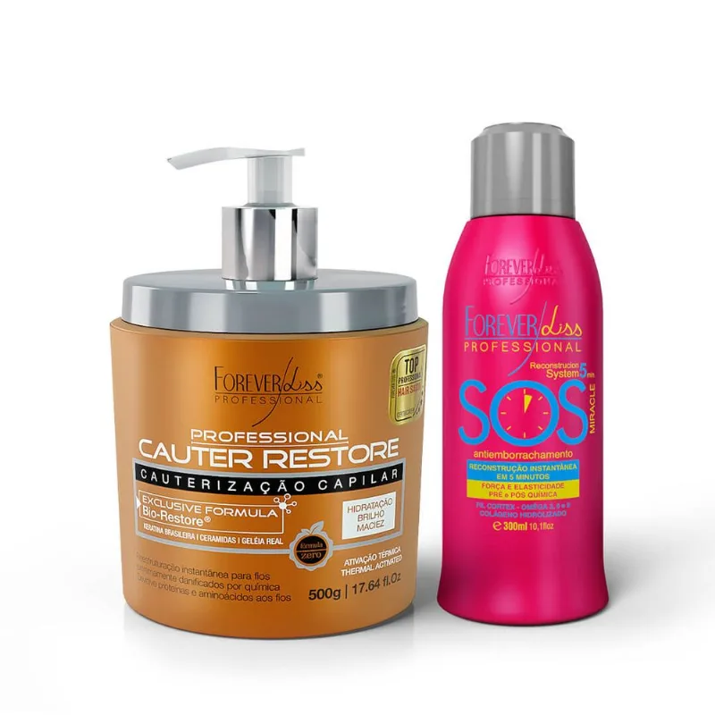 Kit Cauter Restore + SOS Antiemborrachamento 300ml