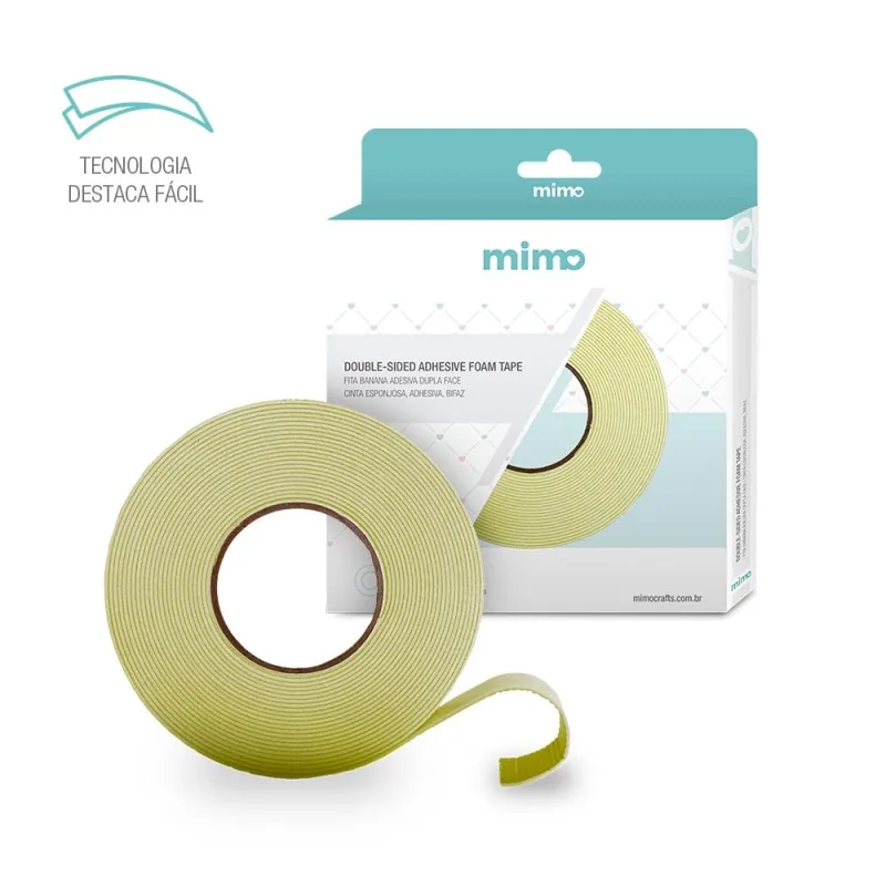 Fita Banana Dupla Face Mimo - 10 Metros - Não Informado - Papelaria