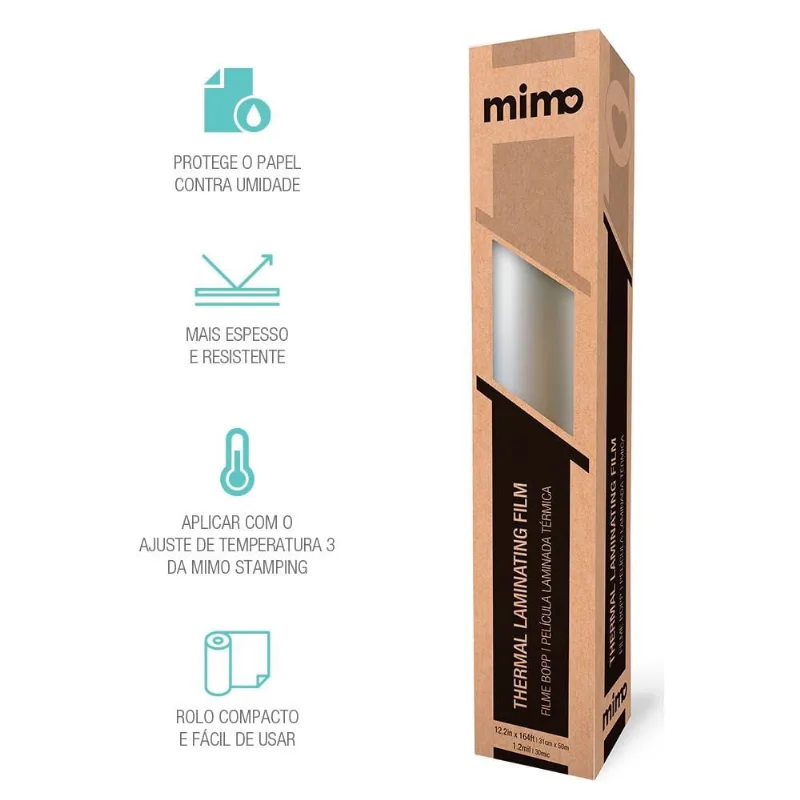 Filme bopp Fosco Mimo - 31 cm x 50 m - 30 mic