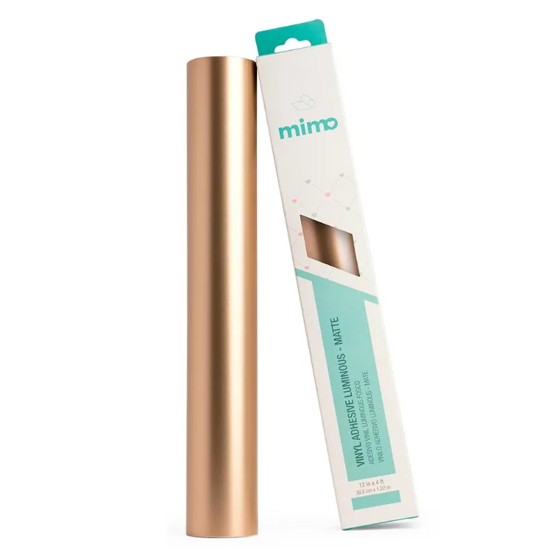 Adesivo Vinil Luminous Fosco - Champagne - Mimo - 30,5 Cm X 1,22 M - 1 Unid