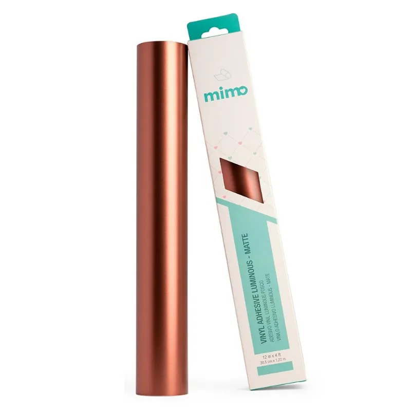 Adesivo Vinil Luminous Fosco - Ouro Rosé - Mimo - 30,5 Cm X 1,22 M - 1 Unid