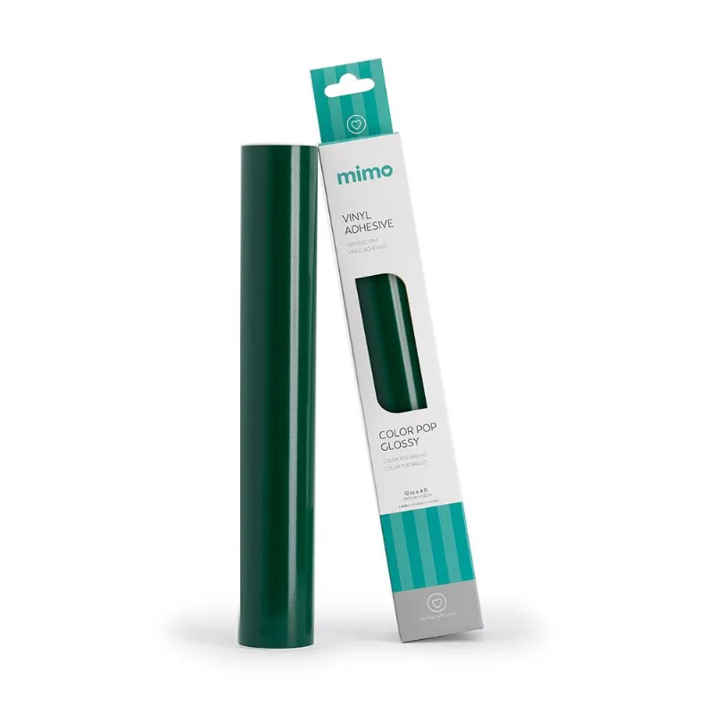 Adesivo Vinil Color Pop Brilho - Verde Oliva - Mimo - 30,5 Cm X 1,22 M - 1 Und