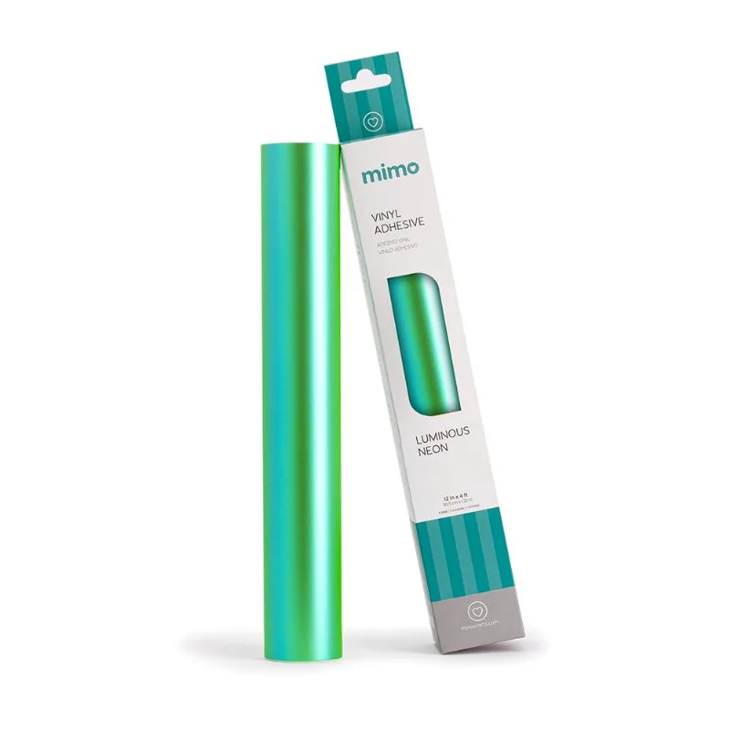 Adesivo Vinil Luminous Neon - Verde Menta - Mimo - 30,5 Cm X 1,22 M - 1 Unid
