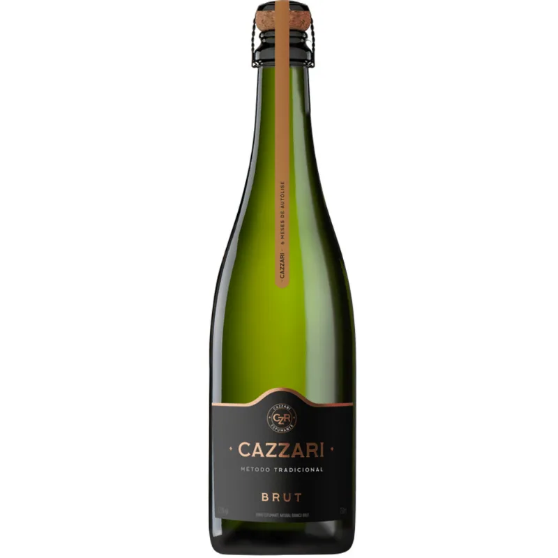 Espumante Brasileiro Cazzari Método Tradicional Brut 750ml