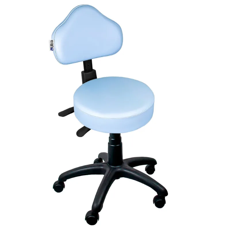 Cadeira Mocho Azul Claro Ergonômico - ultra Móveis
