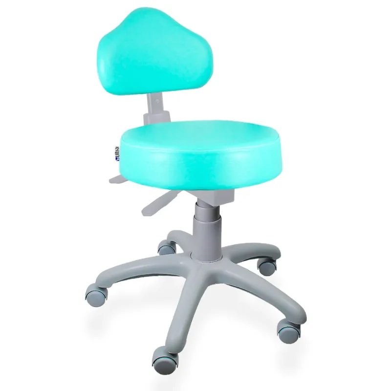 Cadeira Mocho Verde Claro Ergonômico Base Cinza - ultra Móveis