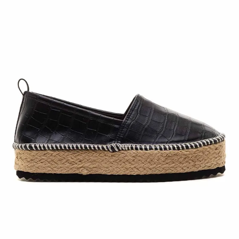 Espadrille Perky High Croco Black ESPLHG16806.39