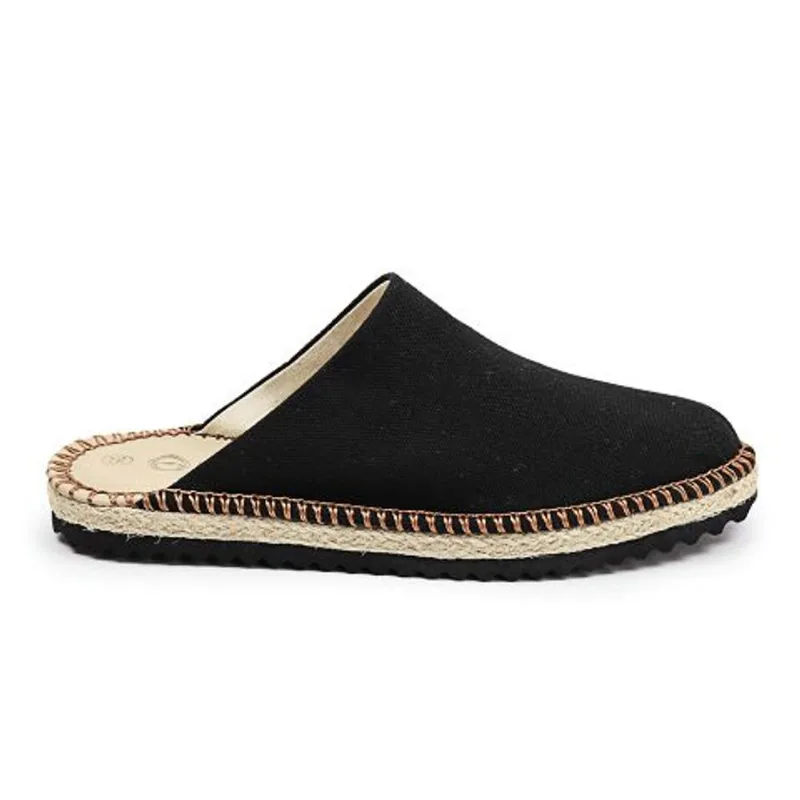 Mule Espadrille Perky Plataforma Lona Black MLESP17101.35