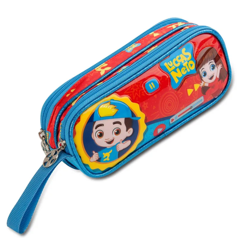 Estojo Duplo - 23x10 Cm - Oficial - Luccas Neto - Clio Style - Clio Style - Livros E Papelaria