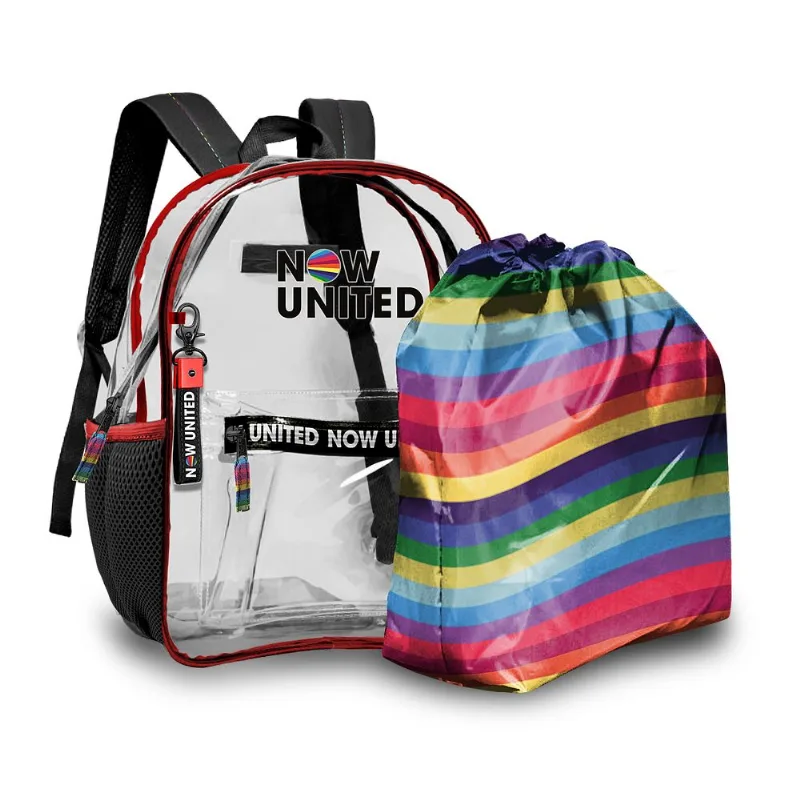 Mochila De Costas Com Bolsa Interno Arco - íris - Now United - Up Importação