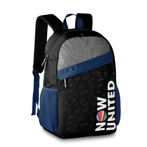 MOCHILA NOW UNITED PRETA COM AZUL NU3257 - CLIO
