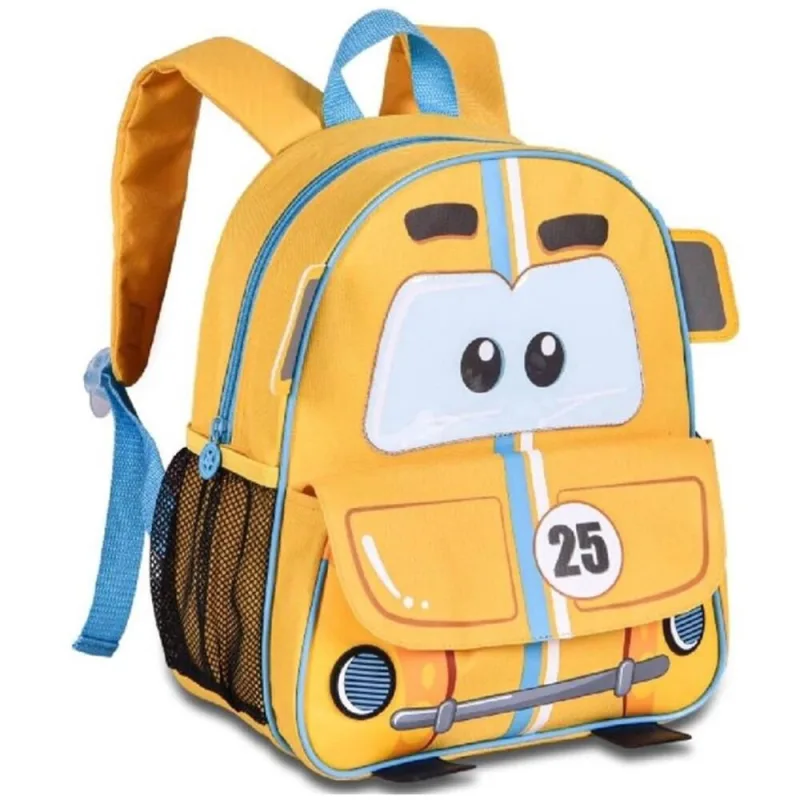 Mochila de Costas Clio Pets Carros CP3400D Amarela - Clio Style - Clio Style - Brinquedos