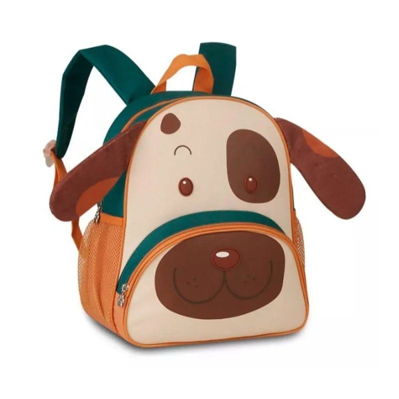 Mochila Infantil Com Alças - Cachorro Laranja - Não Informado - Moda E Acessórios